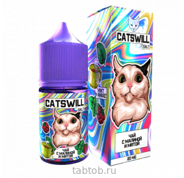 Жидкость Catswill STRONG Чай с Малиной и Мятой 30 мл